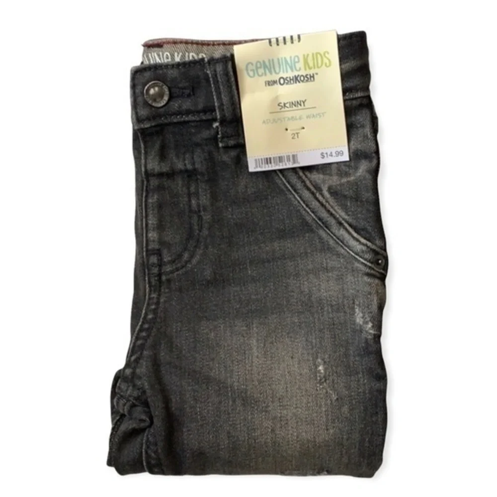 Oshkosh B’gosh Distressed Skinny Adjustable Jeans